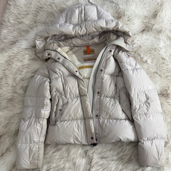 Bambi Parajumpers PJS Puffer Cream Jacket Small and Waisted - Picture 2 of 5